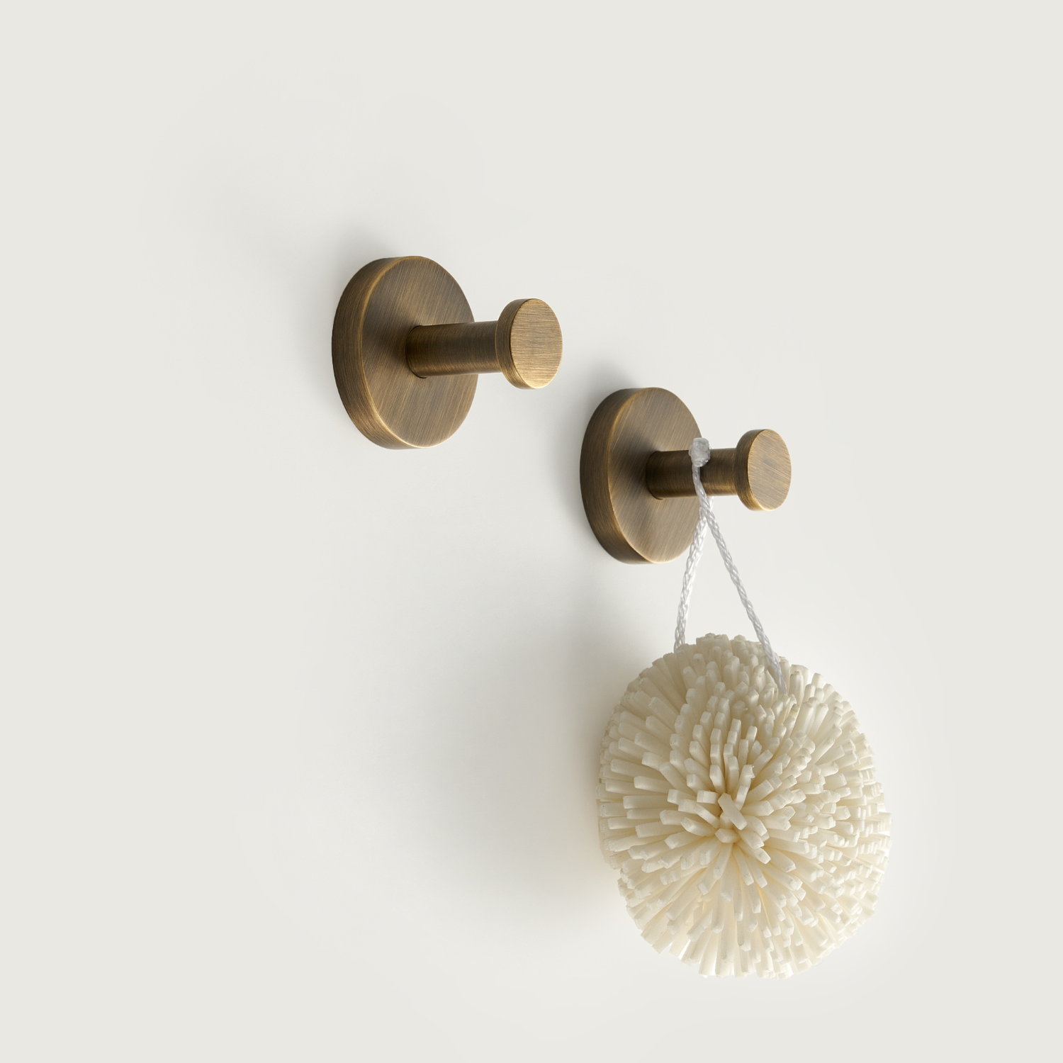 Accessoires de salle de bain laiton massif moleté