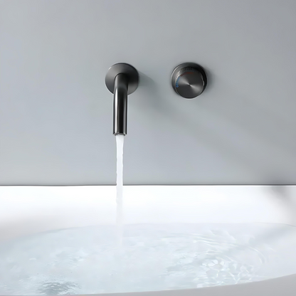 Cassiterite Robinet de Lavabo Mural Moleté, 4 Finitions