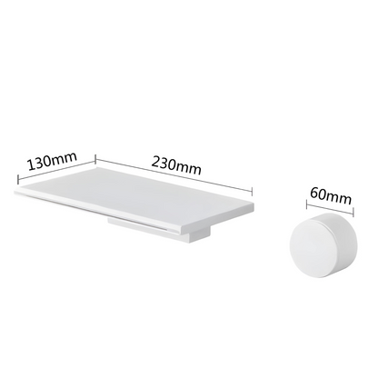 Cinabro Robinet de Lavabo Mural Moleté Compact, 5 Finitions