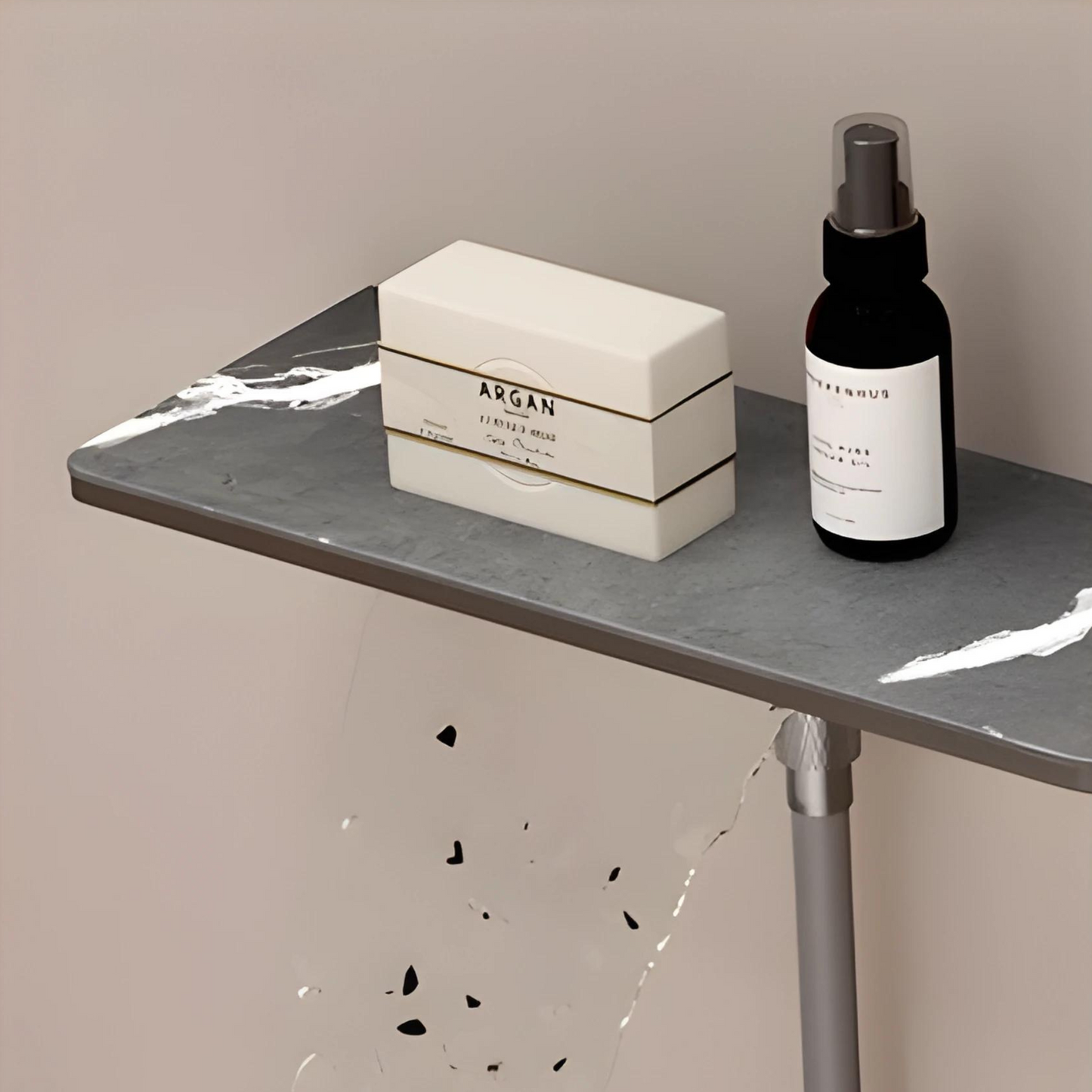 Colonne de douche avec tablette en ardoise
