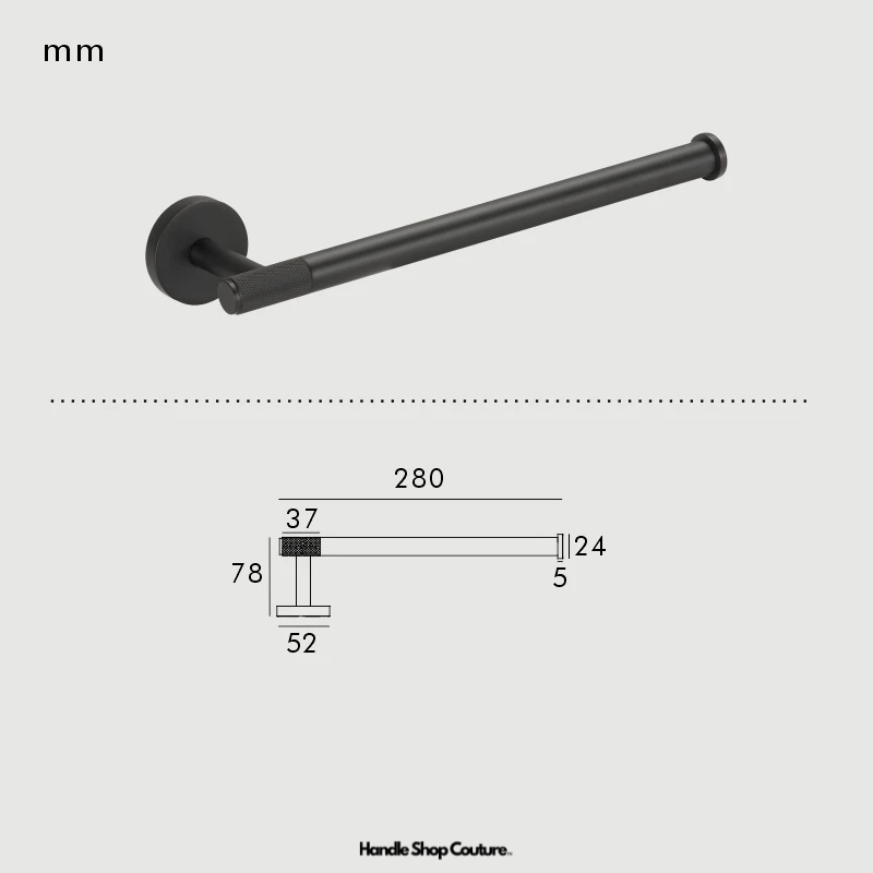 Accessoires de salle de bain laiton massif moleté