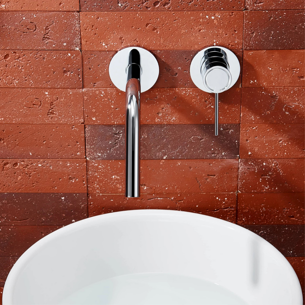 Galena Robinet de Lavabo Mural Moleté, 5 Finitions