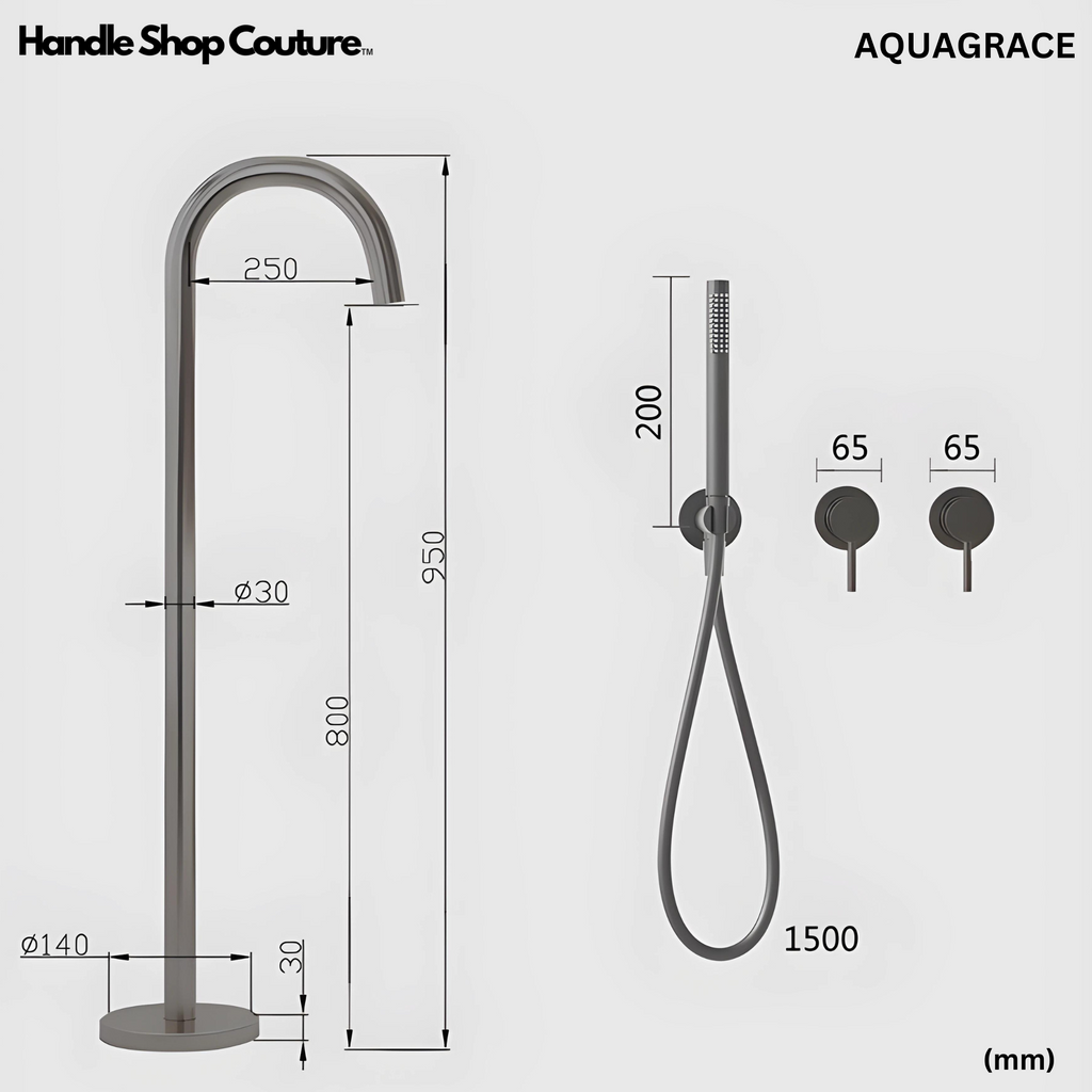 Robinet de baignoire mural premium