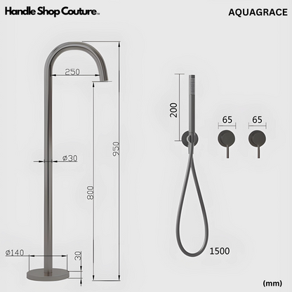 Robinet de baignoire mural premium