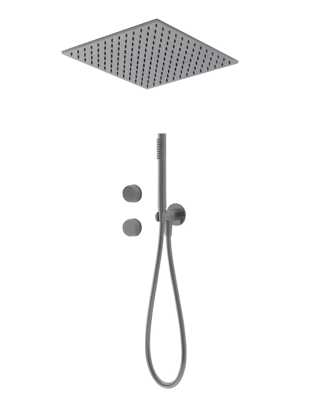 Colonne de douche encastrée plafond texture moletée