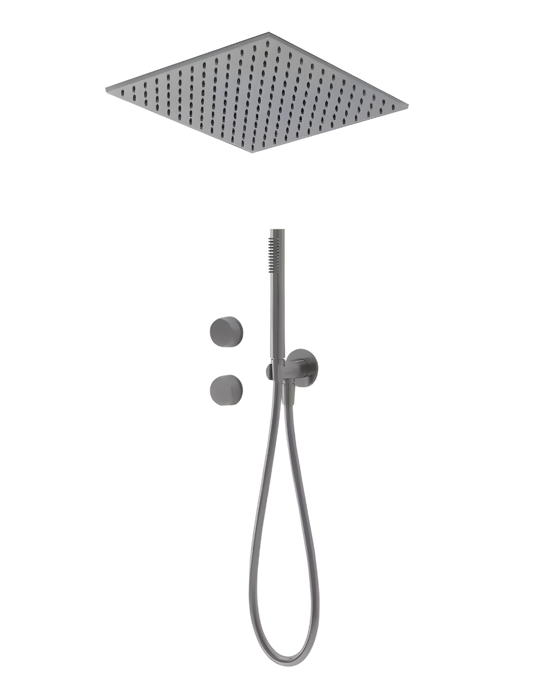 Colonne de douche encastrée plafond texture moletée