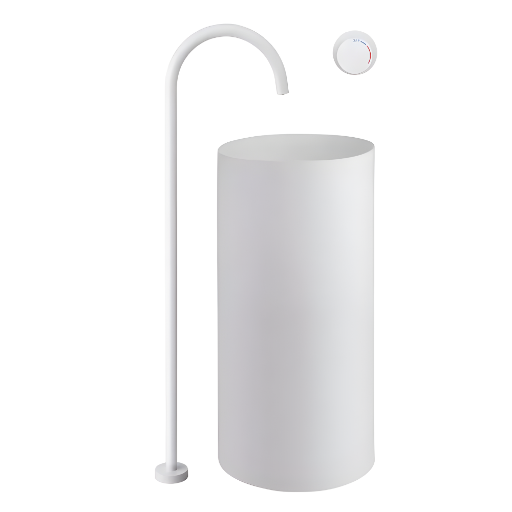 Torbernite Robinet de Baignoire sur Pied Moleté, 4 Finitions