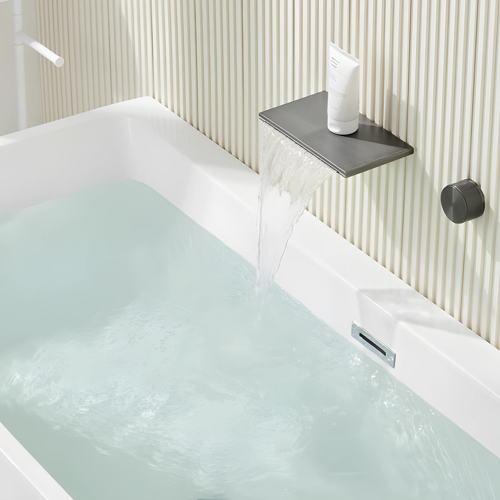 Magnetite Robinet de Lavabo Mural Moleté, 5 Finitions
