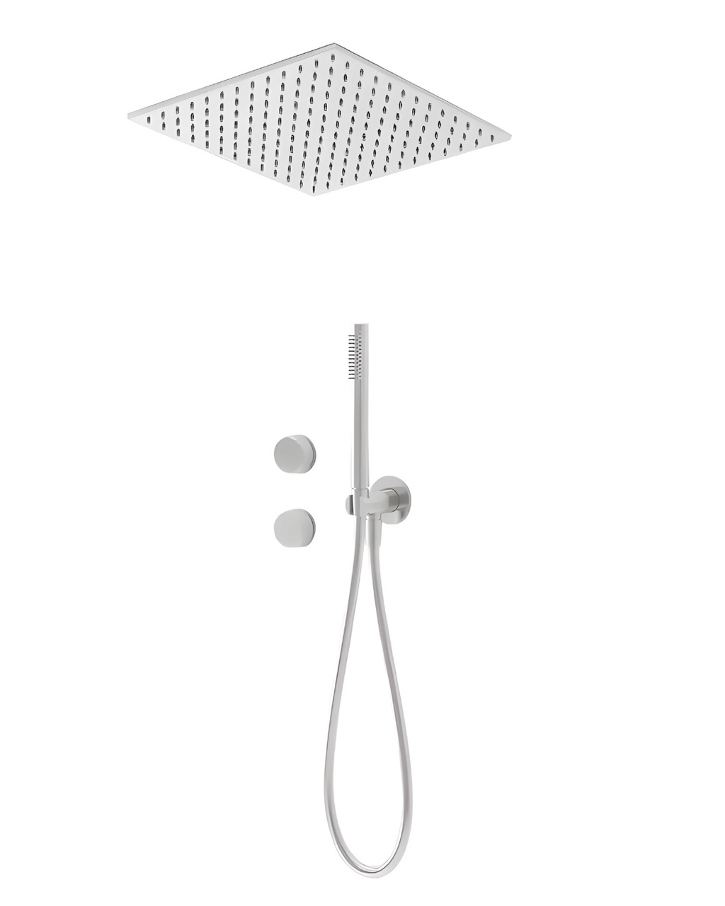 Colonne de douche encastrée plafond texture moletée