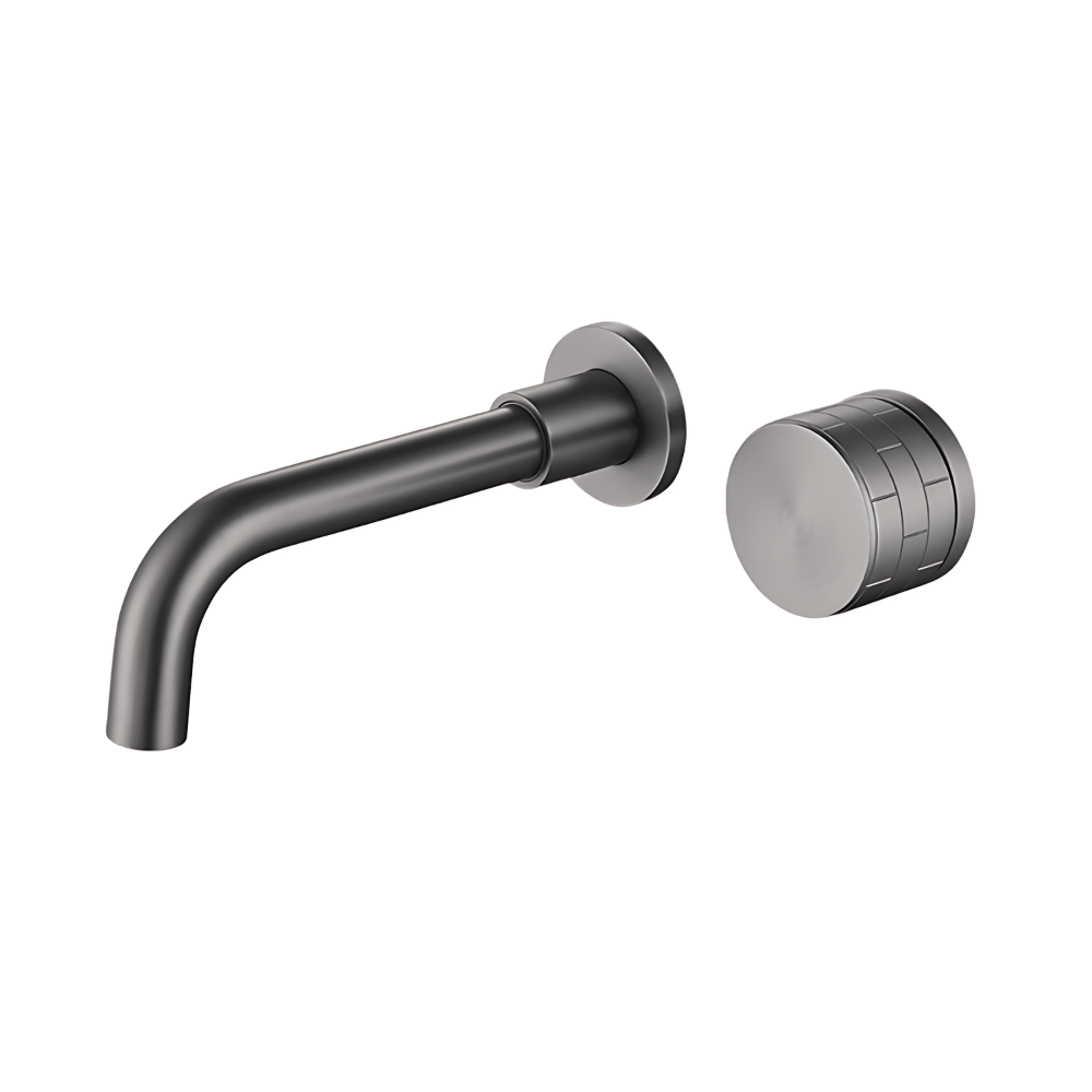 Azzurrite Robinet de Lavabo Mural, Laiton Massif, 5 Finitions