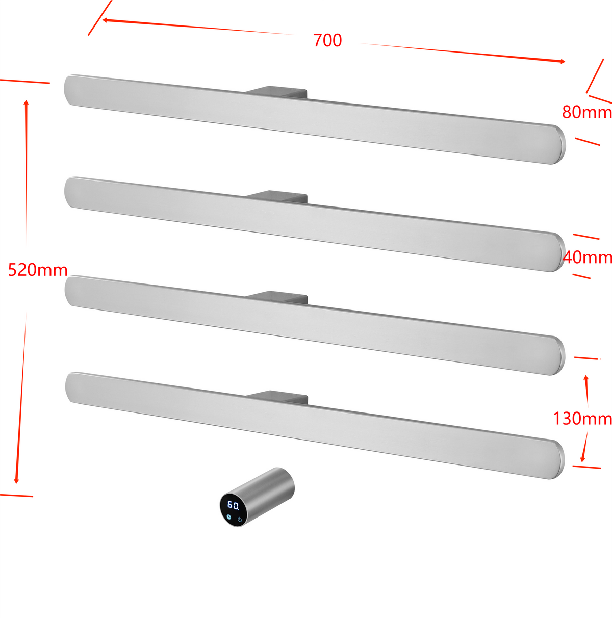 Aéraly ORIZZO – Sèche-Serviette Connecté Wi-Fi | Fibre Carbone | 3-5 Barres
