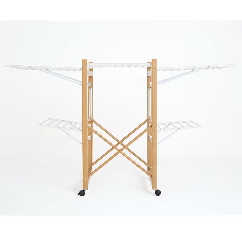 Étendoir à linge effet bois – élégant, robuste et pensé pour le quotidien