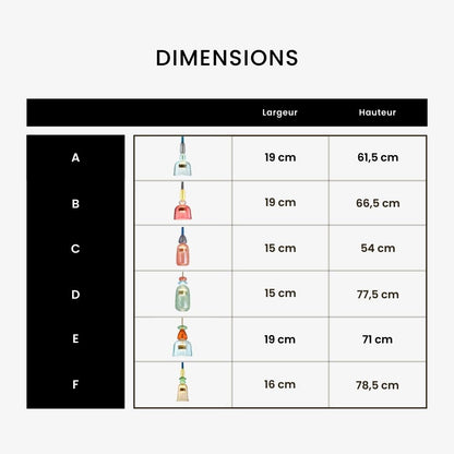 Suspension design LED verre coloré IRIDE