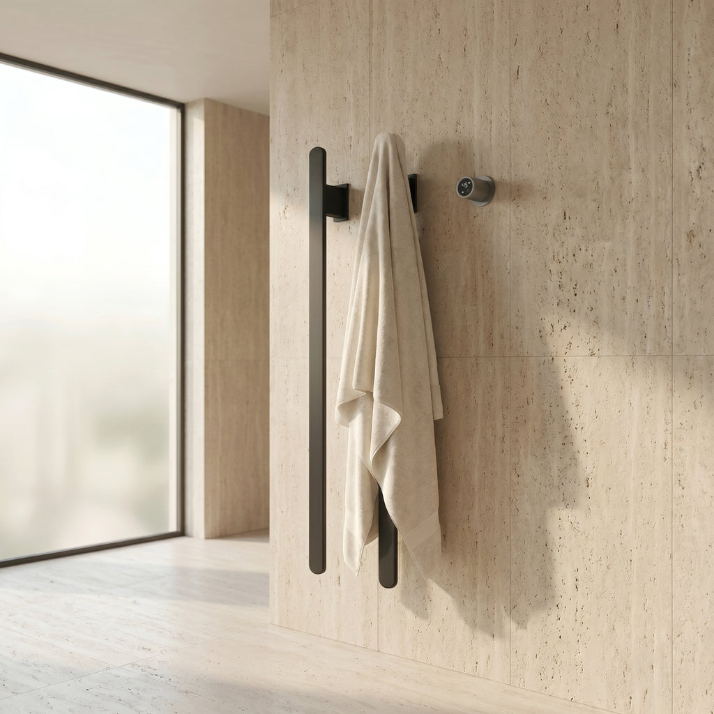 Aéraly CARBO II - Sèche-Serviette Design WiFi | Fibre Carbone | 80W