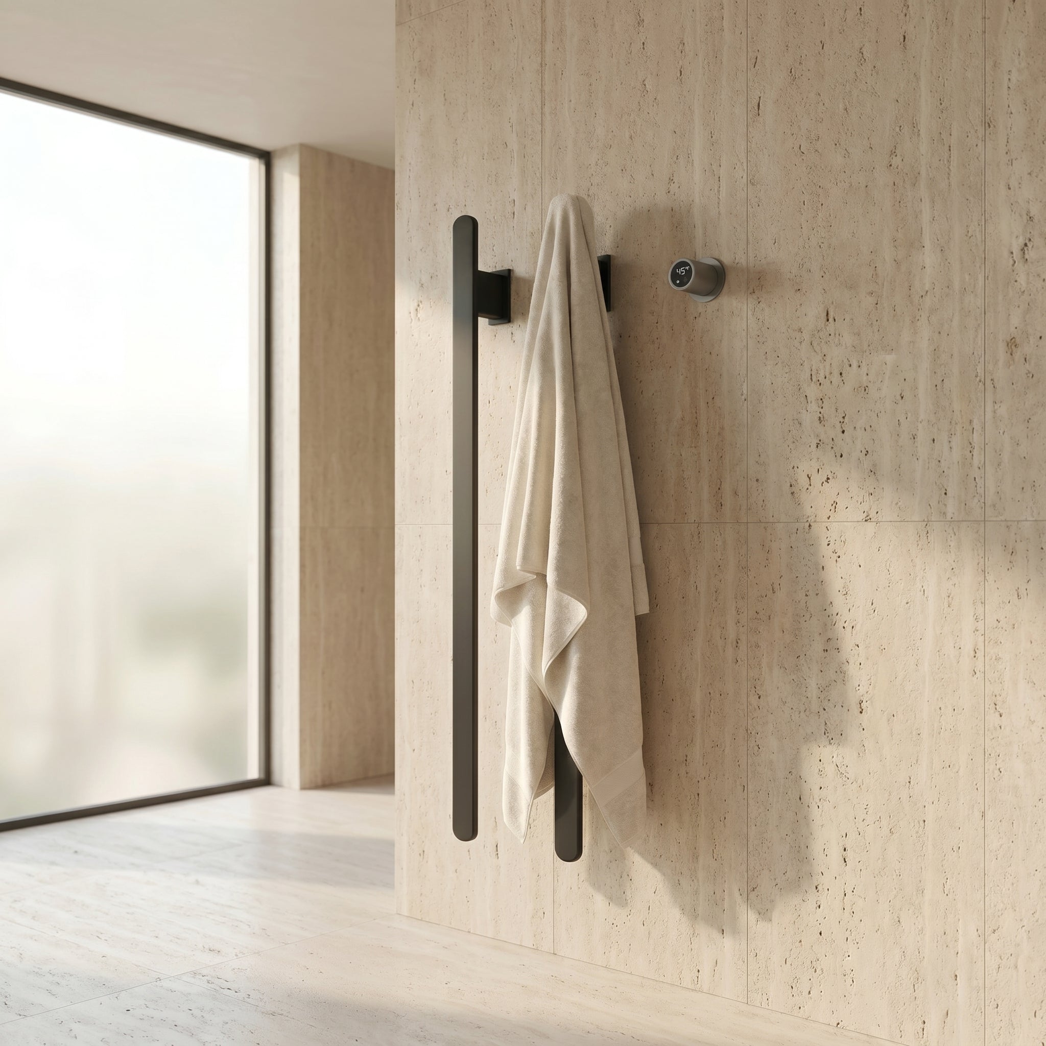 Aéraly CARBO II - Wi-Fi Designer Towel Dryer | Carbon Fiber | 80W