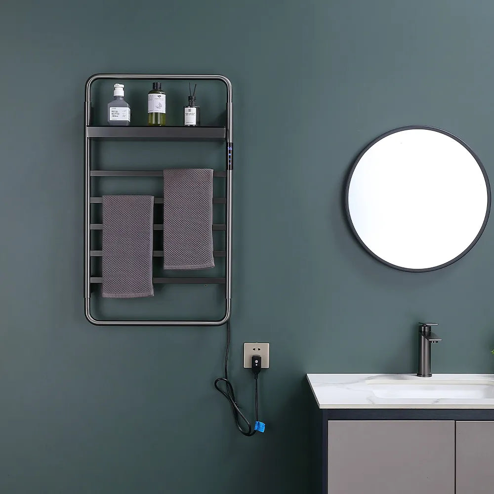 Aéraly MENSOLA - Sèche-Serviette Électrique Programmable avec Étagère | 65W