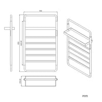 Aéraly MENSOLA - Sèche-Serviette Électrique Programmable avec Étagère | 65W