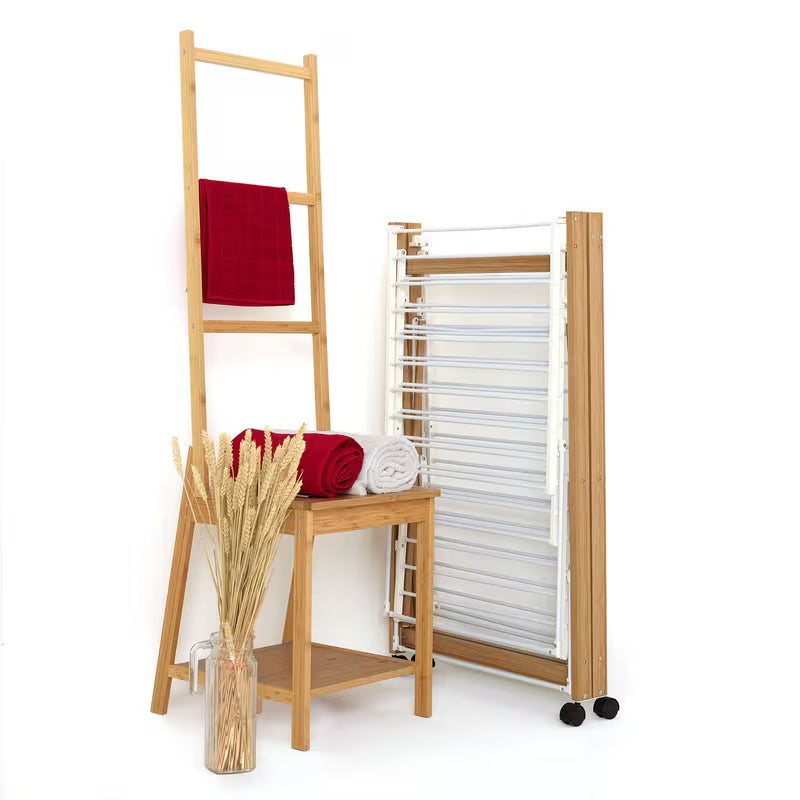 Étendoir à linge effet bois – élégant, robuste et pensé pour le quotidien - Aeraly