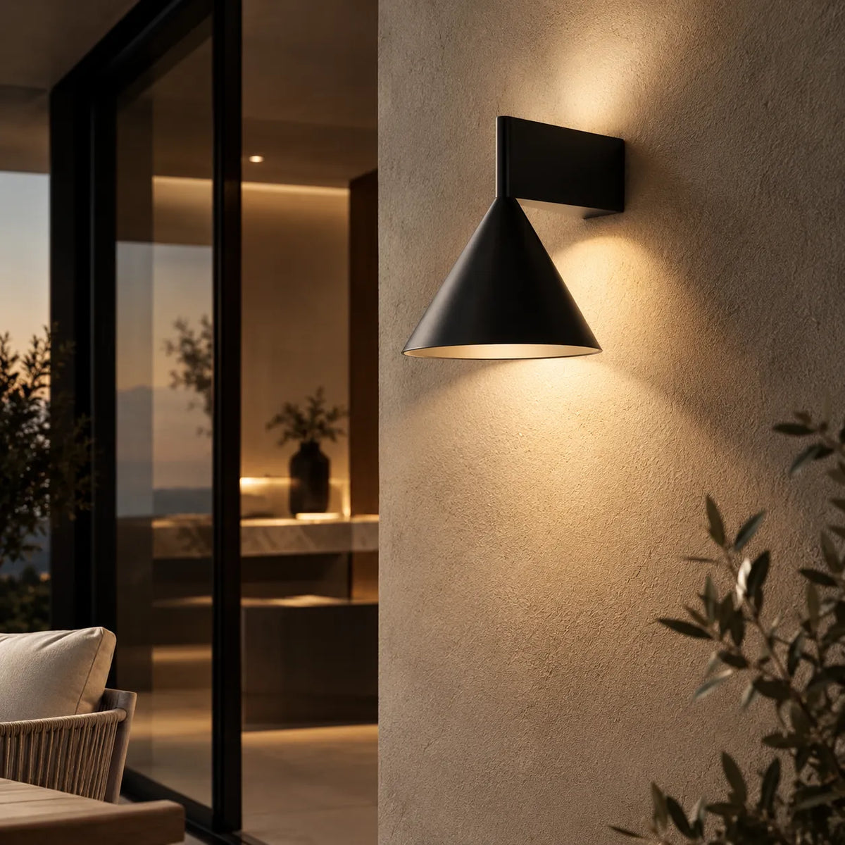 VERTICE - Applique Murale Conique, Design Minimaliste Italien