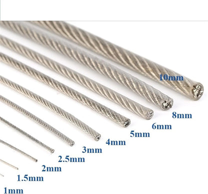 Câble acier gainé PVC - Corde à linge flexible et durable