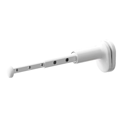 Barre séchoir linge extensible - pliable et portable Blanc