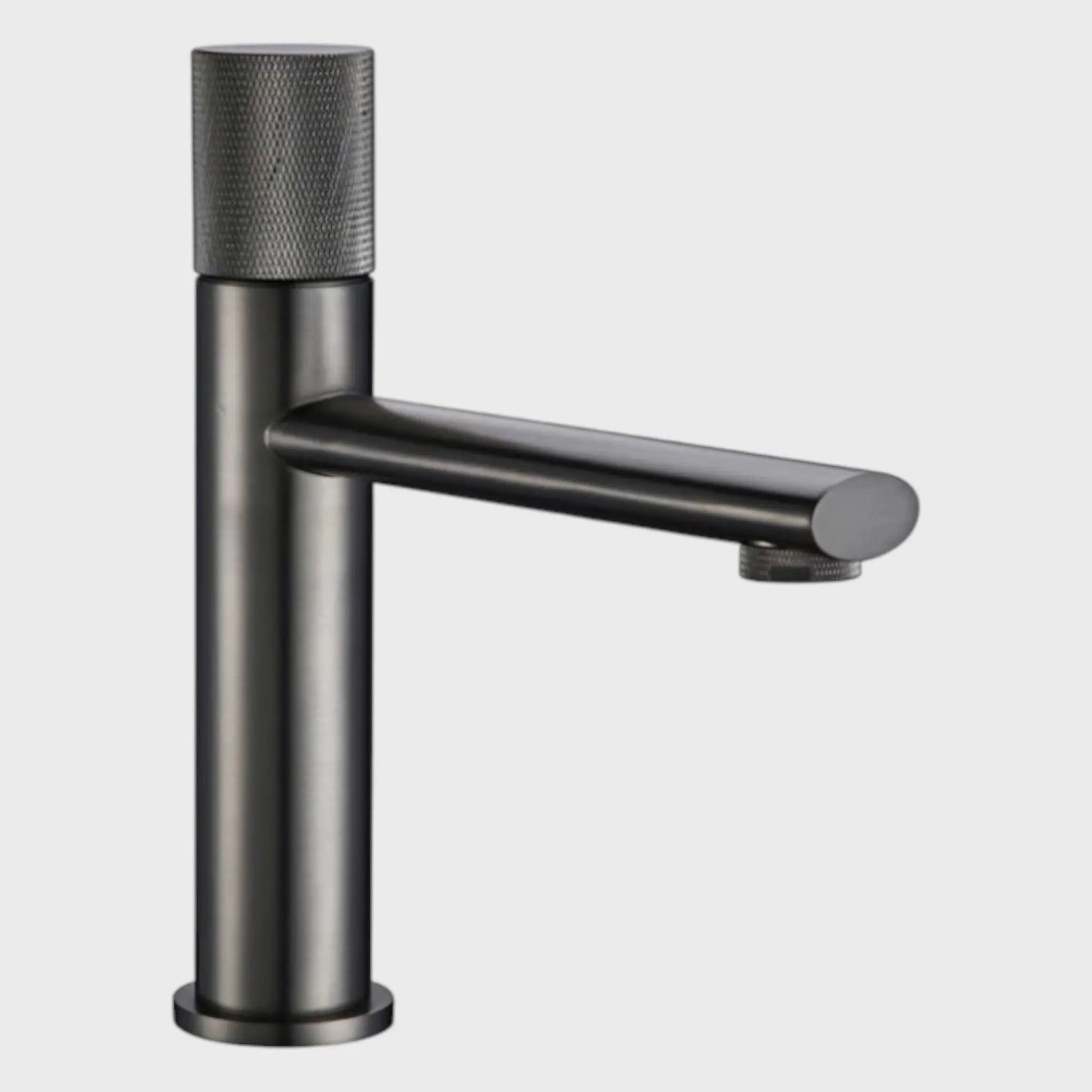 Mitigeur de lavabo sur plan anthracite