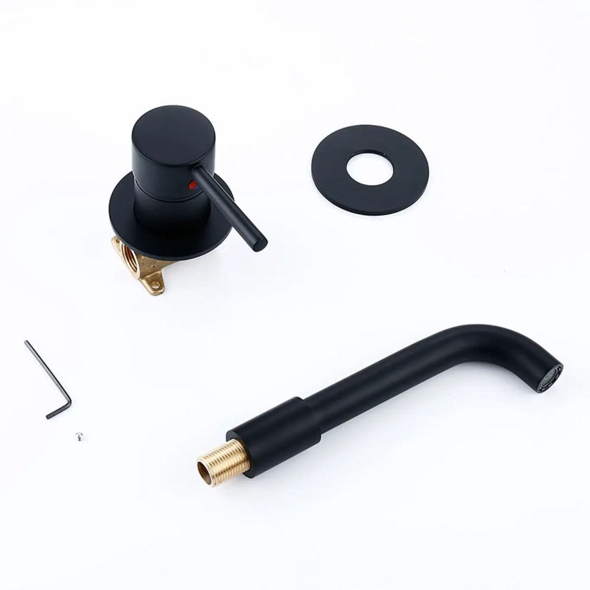 Mitigeur de lavabo encastré noir mat