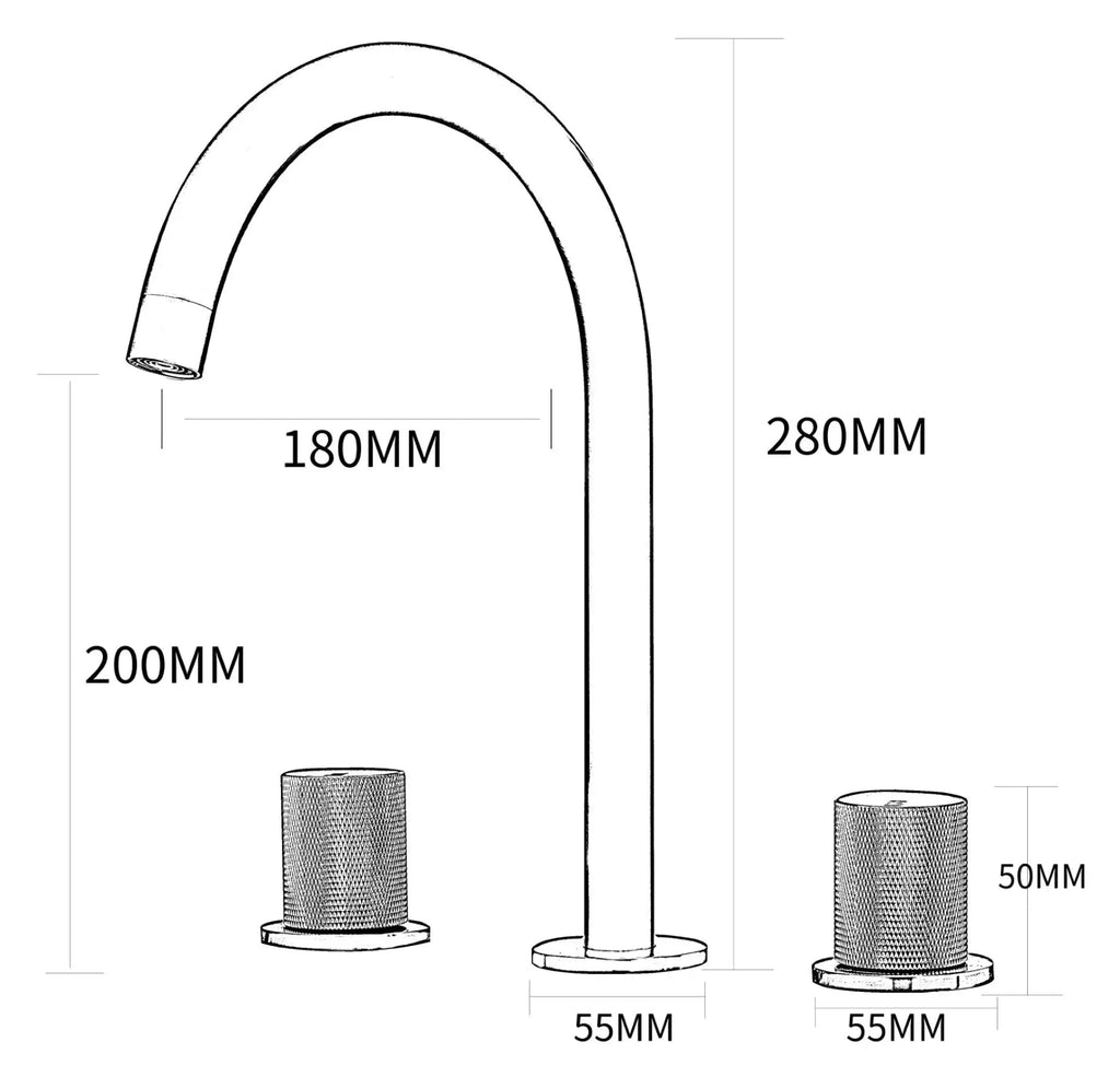 Robinet mélangeur de lavabo sur plan anthracite