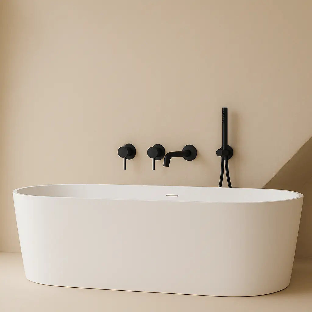 Pack mitigeur de bain à encastrer noir