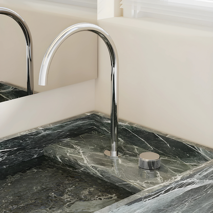 Berillio Mitigeur de Lavabo Monotrou Moleté, 4 Finitions