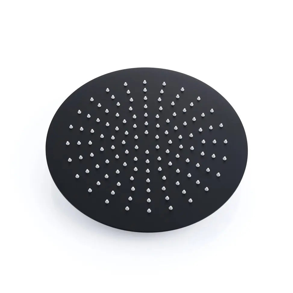 Kit de douche-bain encastré noir