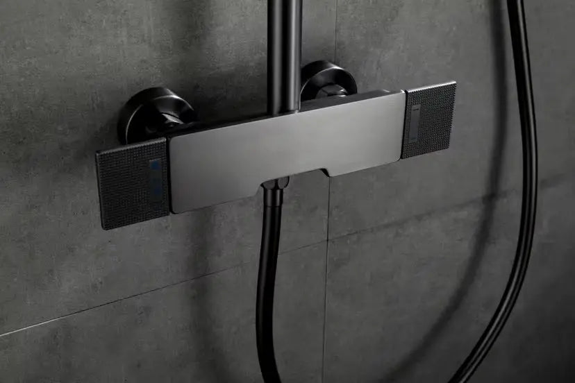 Colonne de douche et bain anthracite