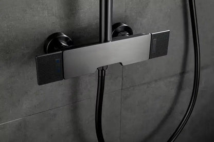 Colonne de douche et bain anthracite