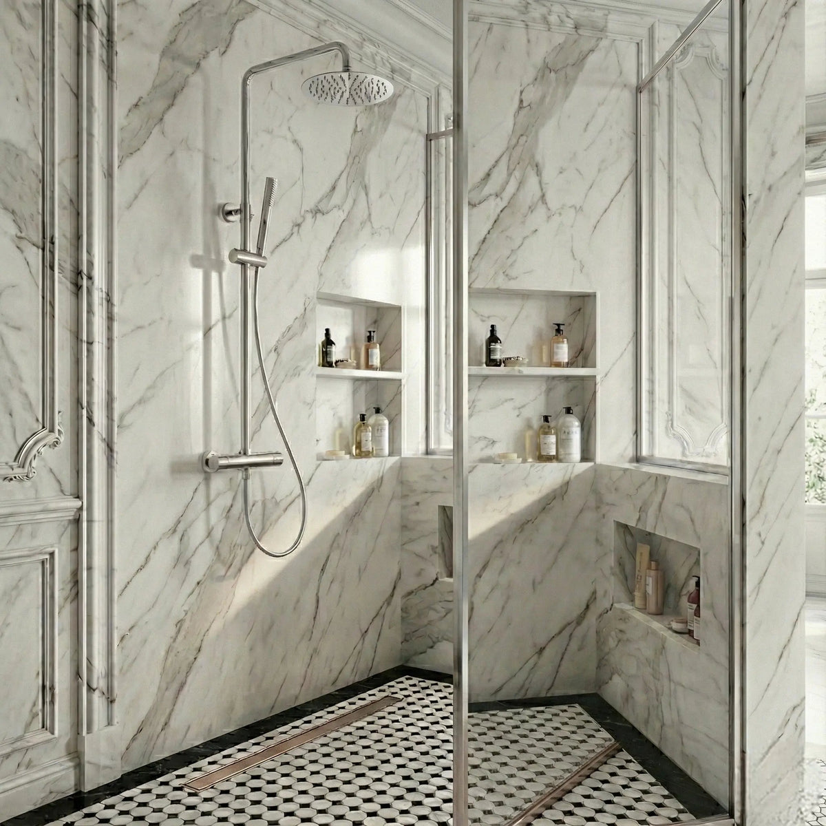 Colonne de Douche mural chrome