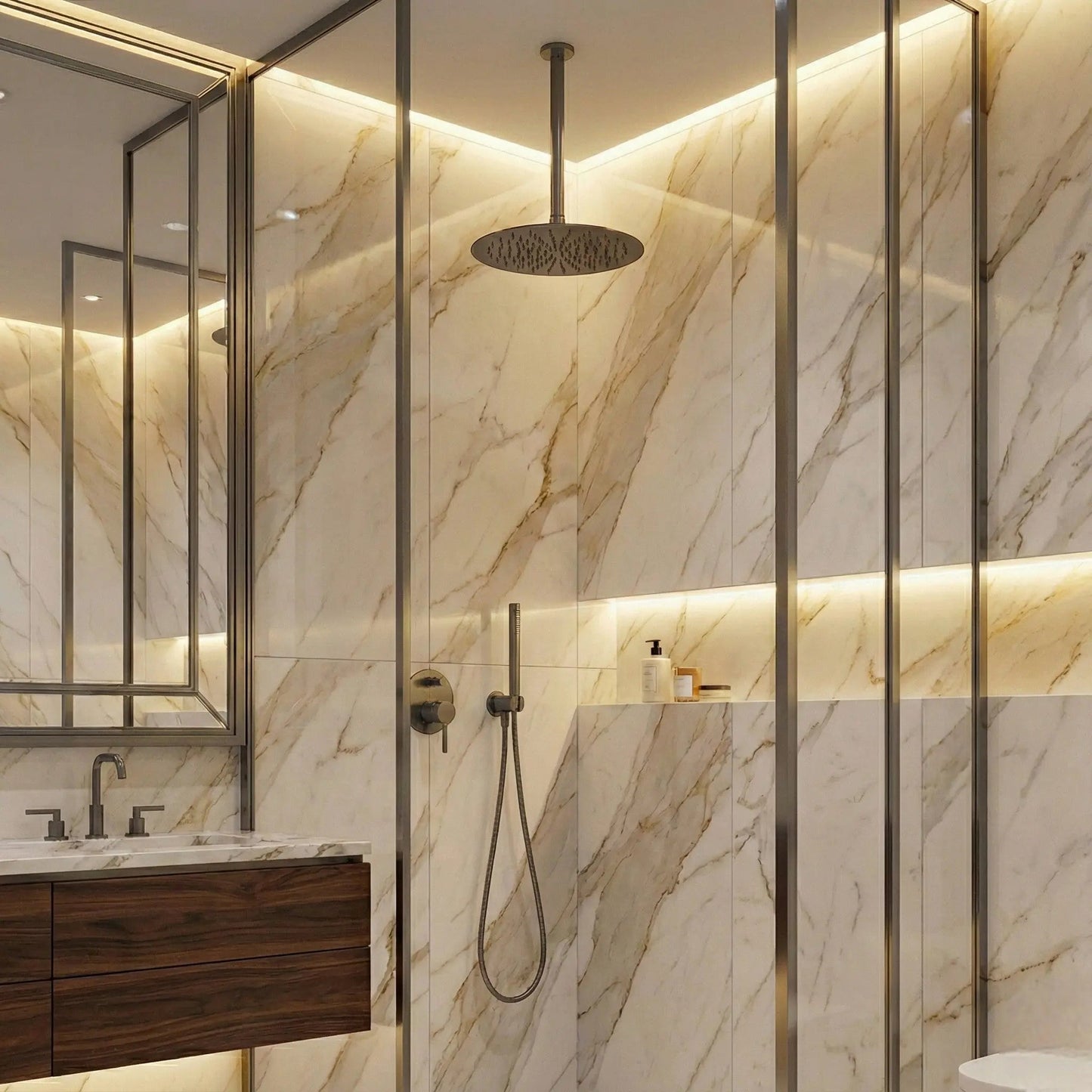 Colonne de Douche encastré anthracite