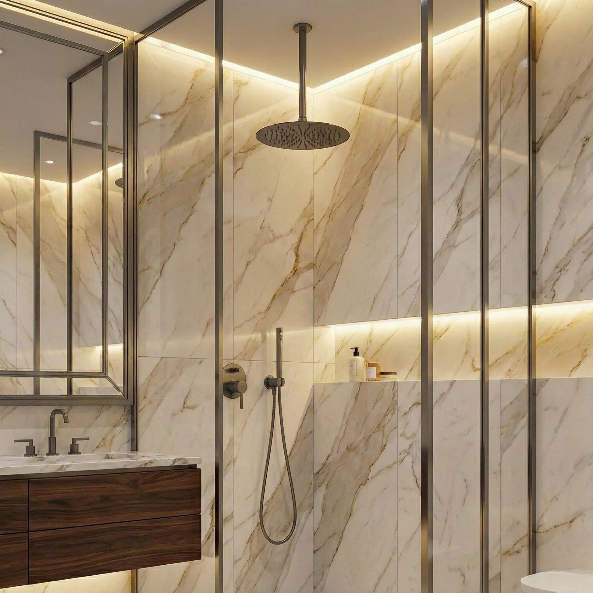 Colonne de Douche encastré anthracite