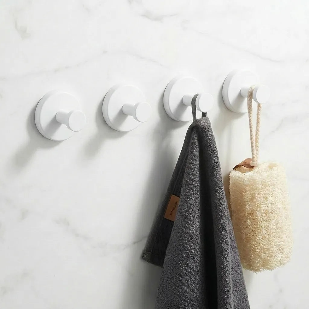 Saugnapfhaken aus Edelstahl 304 Twist & Lock – 4er-Set, ohne Bohren