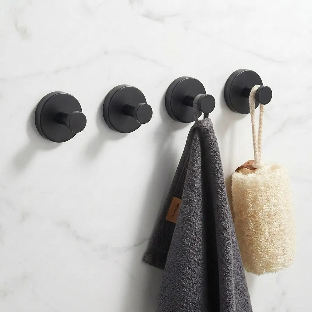Saugnapfhaken aus Edelstahl 304 Twist & Lock – 4er-Set, ohne Bohren