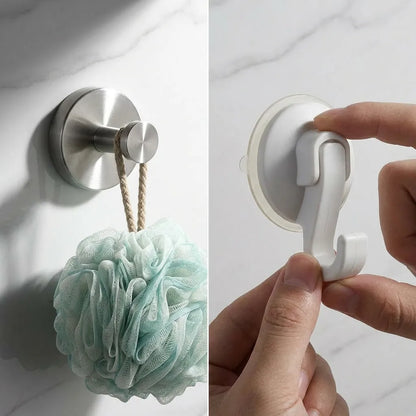 Crochet ventouse inox 304 Twist & Lock - Lot de 4, sans perçage