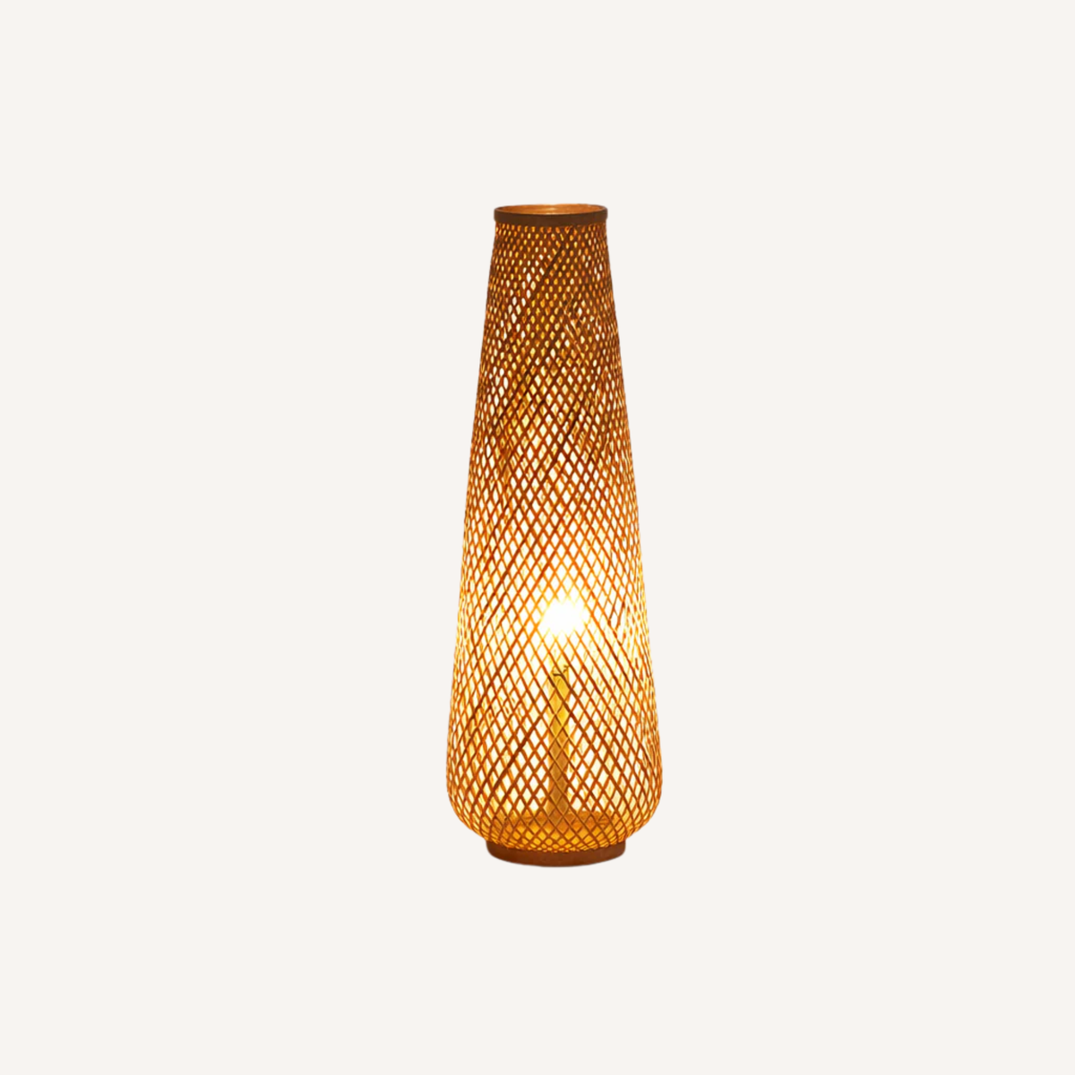 Lampadaire tressé en rotin VIMEA