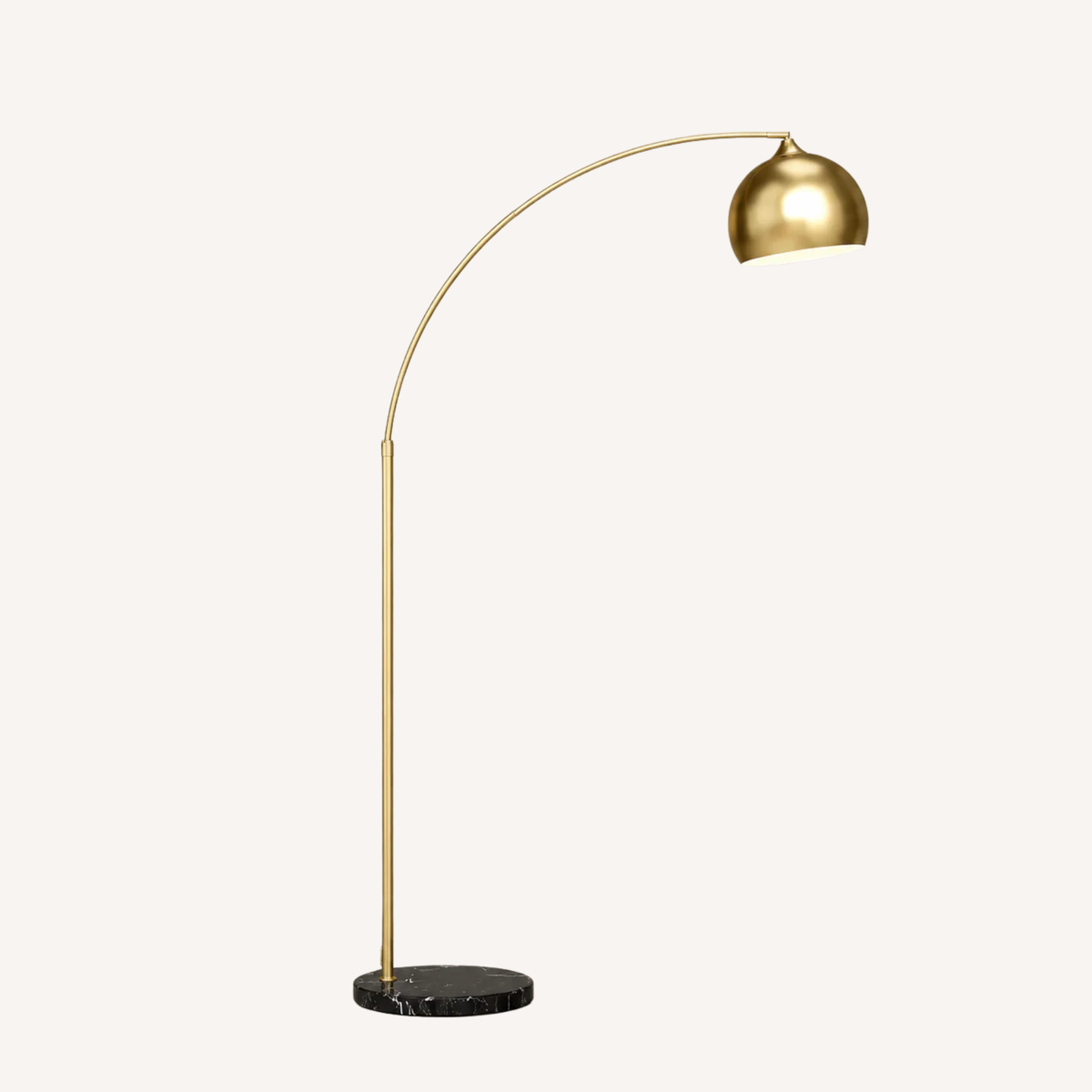Lampadaire arc doré minimaliste DORICA