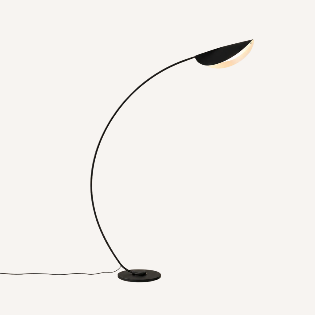 Lampadaire arc noir minimaliste GRAFICA