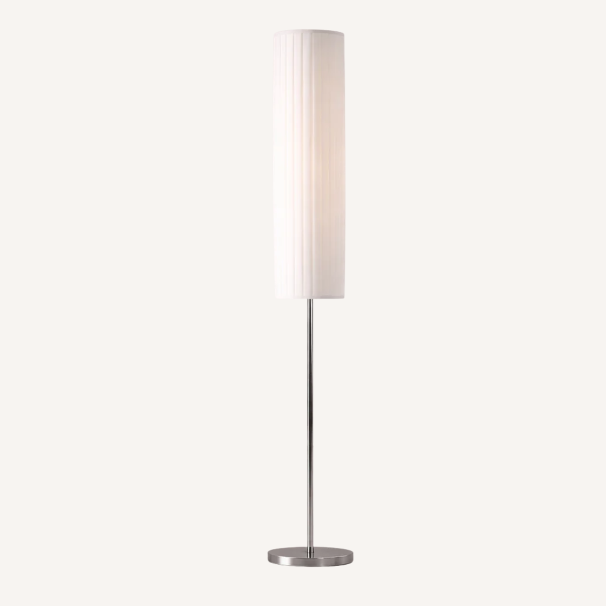 Lampadaire tissu plissé blanc PLISSA