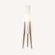 Lampadaire tripode bois et tissu élégance scandinave SCANDIA