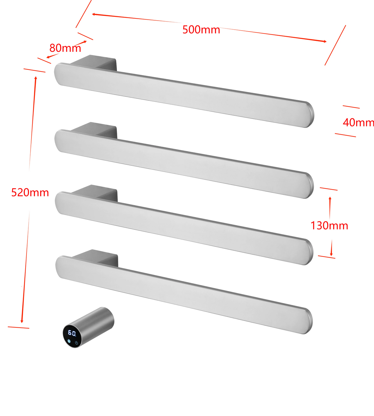 Aéraly SOLCO – Sèche-Serviette Horizontal Wi-Fi | Fibre Carbone | 3-5 Barres