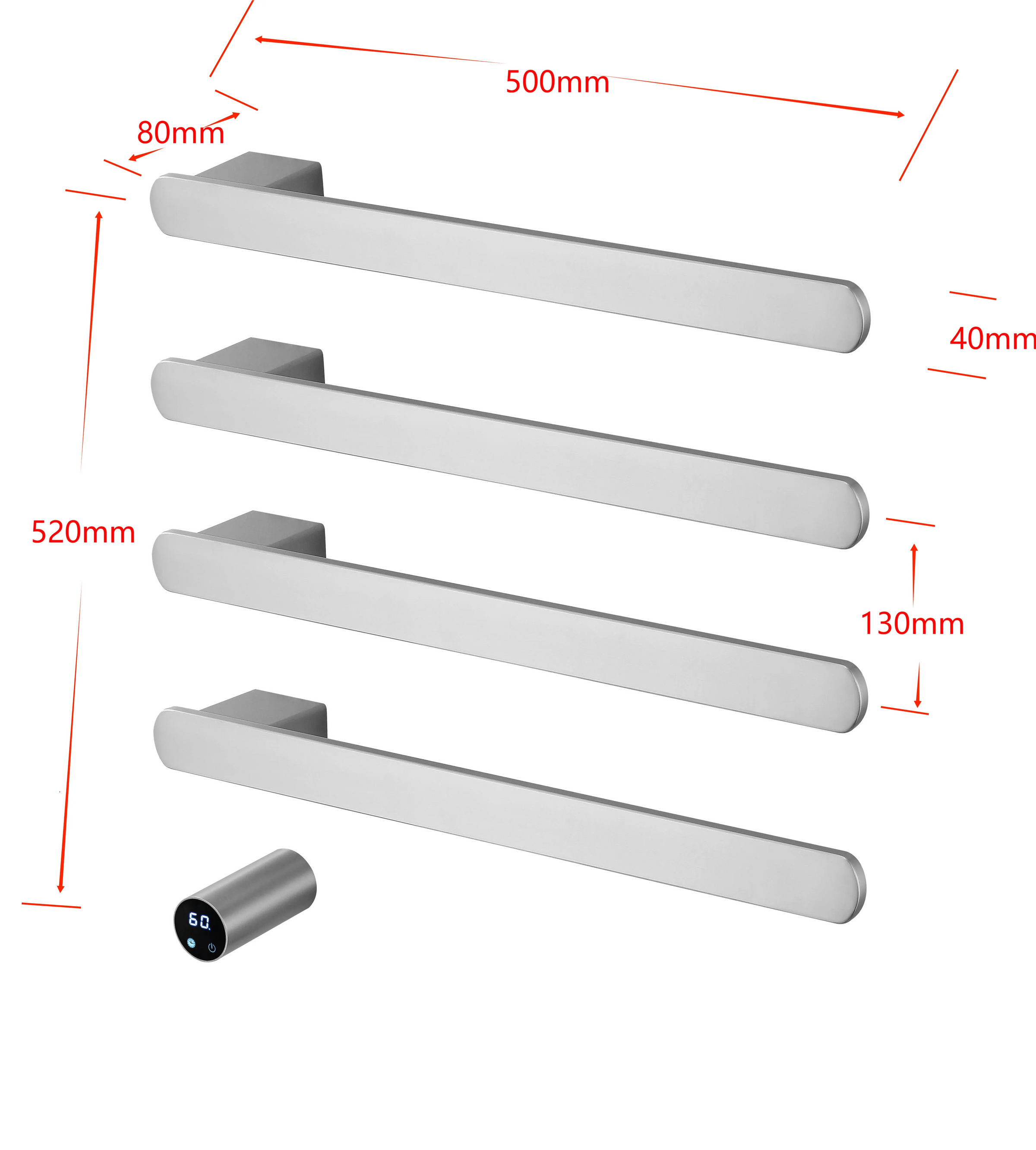 Aéraly SOLCO – Sèche-Serviette Horizontal Wi-Fi | Fibre Carbone | 3-5 Barres