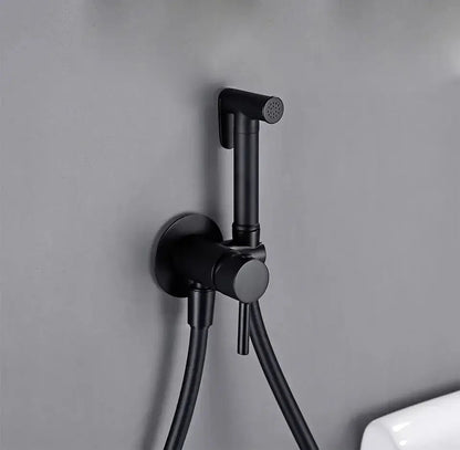 Kit douchette hygiénique noir mat