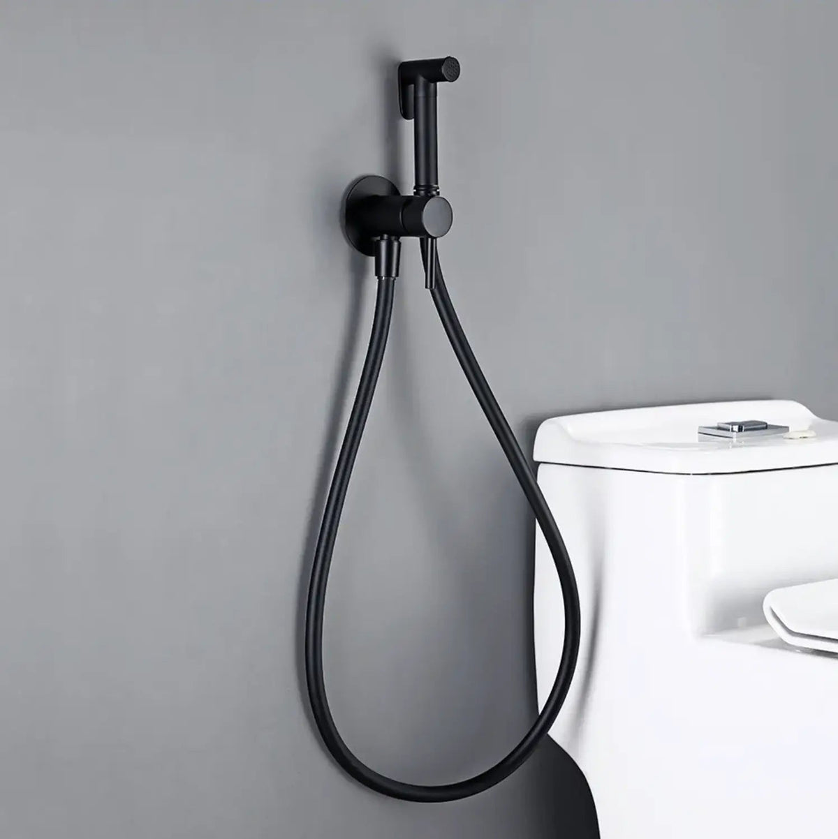 Kit douchette hygiénique noir mat