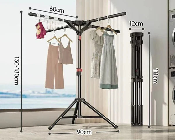 Etendoir à linge balcon pivotant