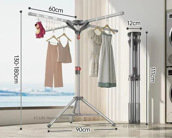 Etendoir à linge balcon pivotant